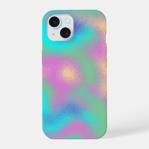 Unicorn Rainbow Metallic Foil Effect iPhone 15 Case