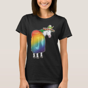 Unicorn Rainbow Mexican hat T-Shirt