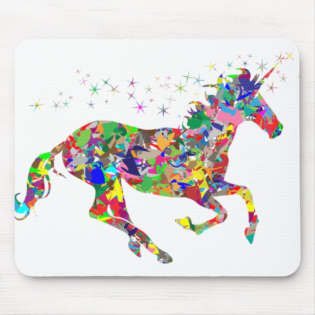 Unicorn Rainbow Mouse Mat (Front)