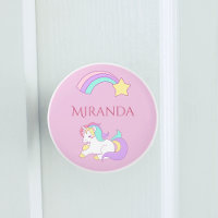 Unicorn rainbow pink name girl
