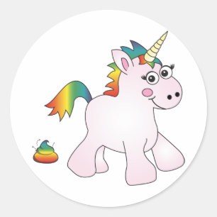 Unicorn Rainbow Poop - Stickers