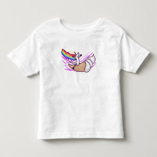 Unicorn Rainbow Riding Ice Cream Cone Toddler T-Shirt