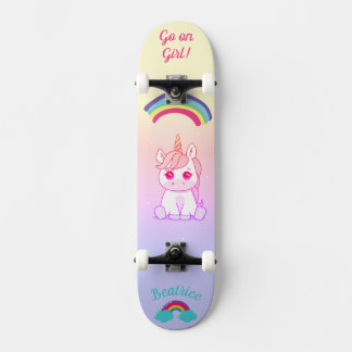Unicorn rainbow Skateboard