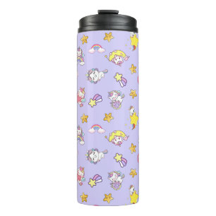 Unicorn Rainbow Star Light Purple Themed Thermal Tumbler