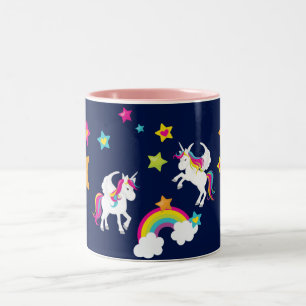 Unicorn Rainbow Stars. Fairy Tale Mug