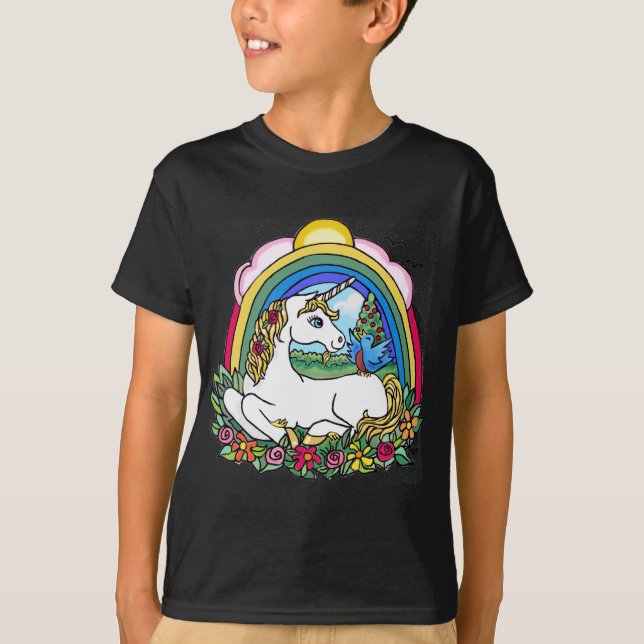 Unicorn & Rainbow T-Shirt (Front)