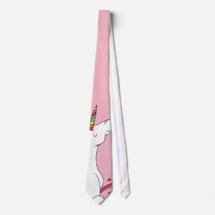 Unicorn rainbow tinkle neck tie