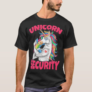 Unicorn rainbow  Unicorn Security T-Shirt