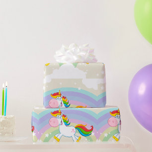 Unicorn Rainbow Wrapping Paper