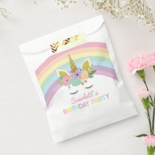 Unicorn Rainbows Birthday Party Favour Bags