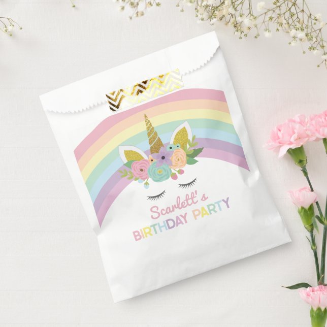 Unicorn Rainbows Birthday Party Favour Bags (Sealed)