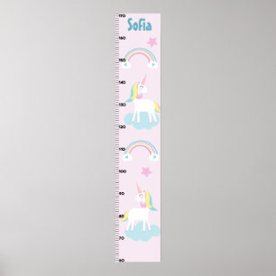 Unicorn & Rainbows Growth Chart Keep at 8x44!