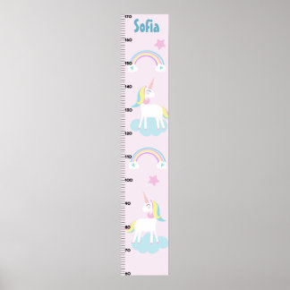 Unicorn & Rainbows Growth Chart Keep at 8x44!