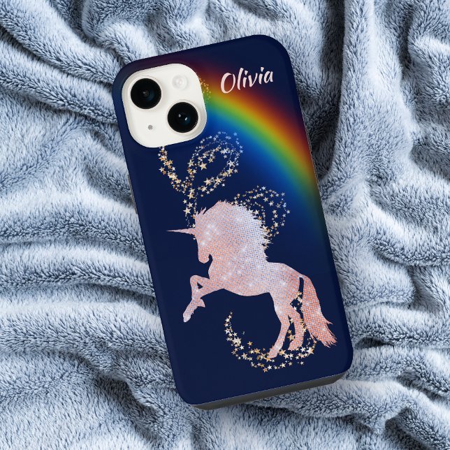 Unicorn Rainbox Stars Sparkle iPhone Case (Creator Uploaded)