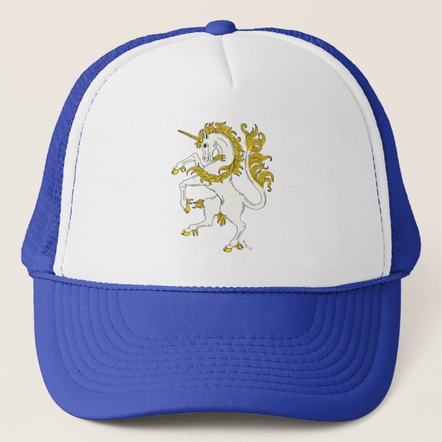 Unicorn Rampant Trucker Hat (Front)