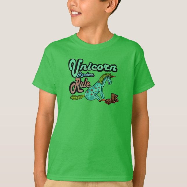 Unicorn Readers Rule T-Shirt (Front)