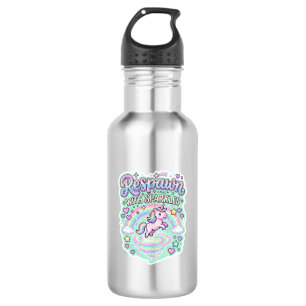 Unicorn Respawn with Sparkles Premium Vector Stick 532 Ml Water Bottle