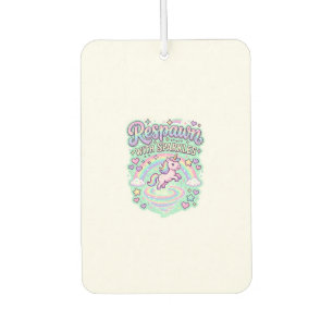 Unicorn Respawn with Sparkles Premium Vector Stick Car Air Freshener
