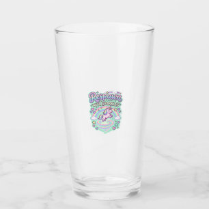 Unicorn Respawn with Sparkles Premium Vector Stick Glass
