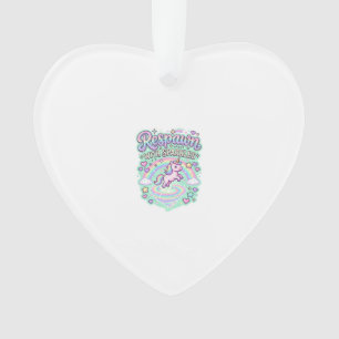 Unicorn Respawn with Sparkles Premium Vector Stick Ornament