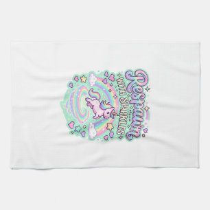 Unicorn Respawn with Sparkles Premium Vector Stick Tea Towel