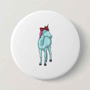 Unicorn Ribbon 7.5 Cm Round Badge