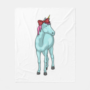 Unicorn Ribbon Fleece Blanket