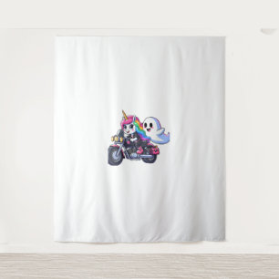 Unicorn Riding A Motorcycle Boys Girls Men Women K Tapestry