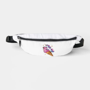 Unicorn Riding Ice Cream Men Women Kids Boys Girls Bum Bags