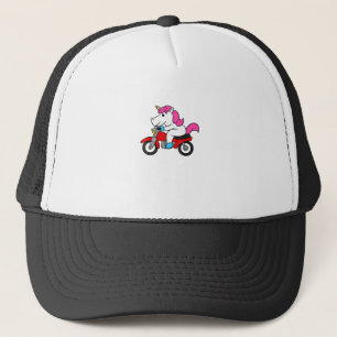 Unicorn Riding Motorcycle T-Shirt Funny Magical Un Trucker Hat