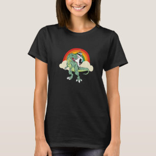 Unicorn Riding Rex Dinosaur Boys Girls Men Women R T-Shirt