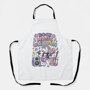 Unicorn Rock Music Unicorn Charming Marketplace Ar Apron