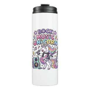 Unicorn Rock Music Unicorn Charming Marketplace Ar Thermal Tumbler