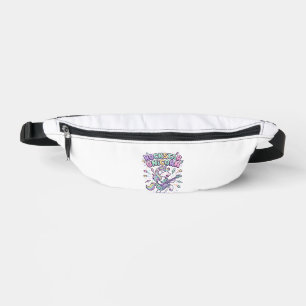 Unicorn Rockstar Unicorn Charming Apparel Graphic_ Bum Bags