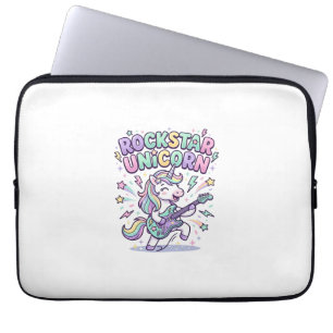 Unicorn Rockstar Unicorn Charming Apparel Graphic_ Laptop Sleeve