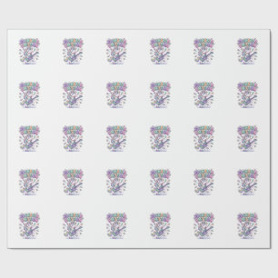 Unicorn Rockstar Unicorn Charming Apparel Graphic_ Wrapping Paper