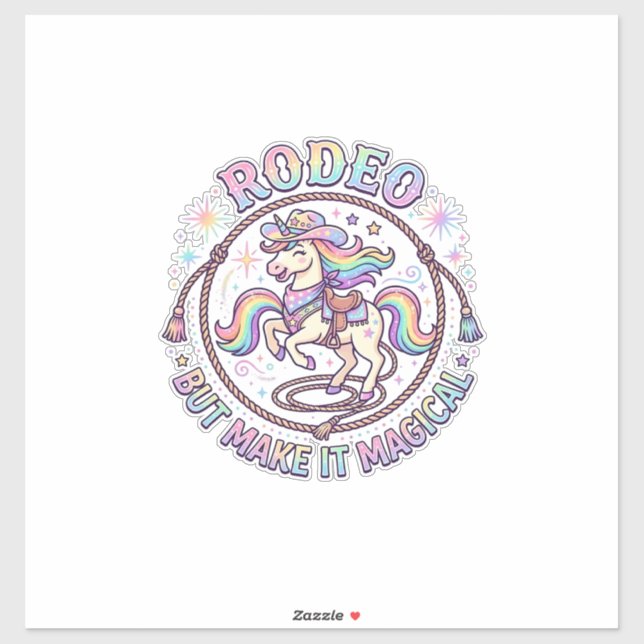 Unicorn Rodeo but Make It Magical Funny Cute Gift  (Sheet)