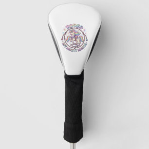 Unicorn Rodeo but Make It Magical Funny Cute Gift Golf Head Cover
