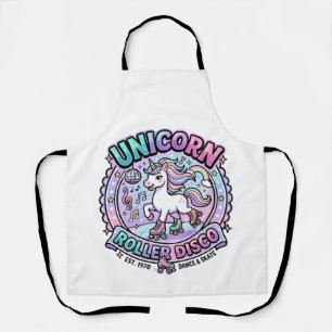 Unicorn Roller Disco POD Ready Marketplace Artwork Apron