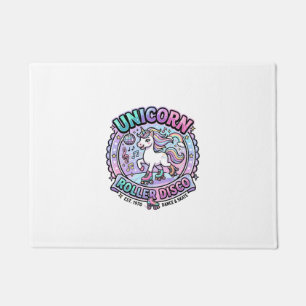 Unicorn Roller Disco POD Ready Marketplace Artwork Doormat
