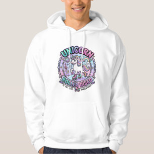 Unicorn Roller Disco POD Ready Marketplace Artwork Hoodie