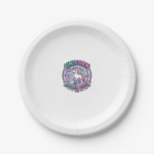 Unicorn Roller Disco POD Ready Marketplace Artwork Paper Plate
