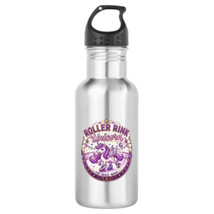 Unicorn Roller Rink Unicorn POD Ready Merch Design 532 Ml Water Bottle