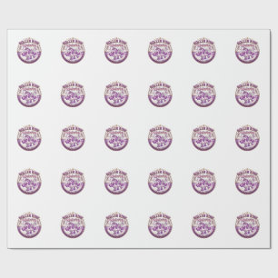 Unicorn Roller Rink Unicorn POD Ready Merch Design Wrapping Paper
