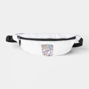 Unicorn Roller Skates Unicorn Playful Sticker and  Bum Bags