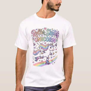 Unicorn Roller Skates Unicorn Playful Sticker and T-Shirt