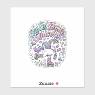 Unicorn Roller Skates Unicorn Retro Style Graphic