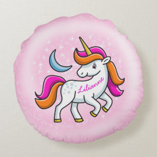 Unicorn Round Cushion