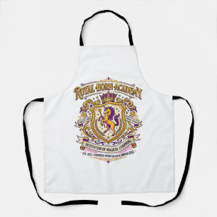 Unicorn Royal Horn Academy Stylish Zazzle Design_1 Apron
