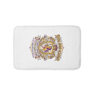 Unicorn Royal Horn Academy Stylish Zazzle Design_1 Bath Mat